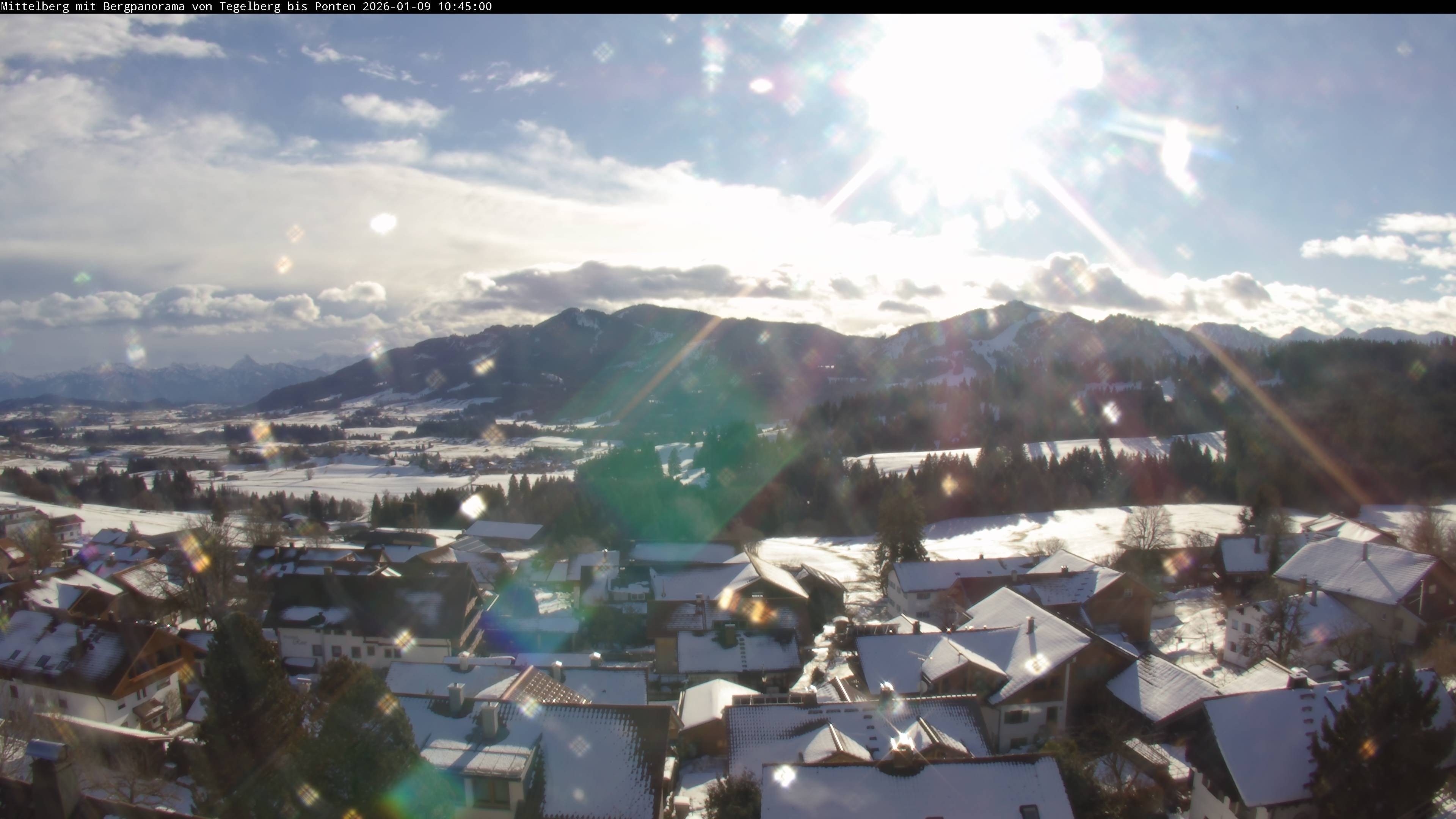 Archiv Foto Webcam Mittelberg: Blick Tegelberg