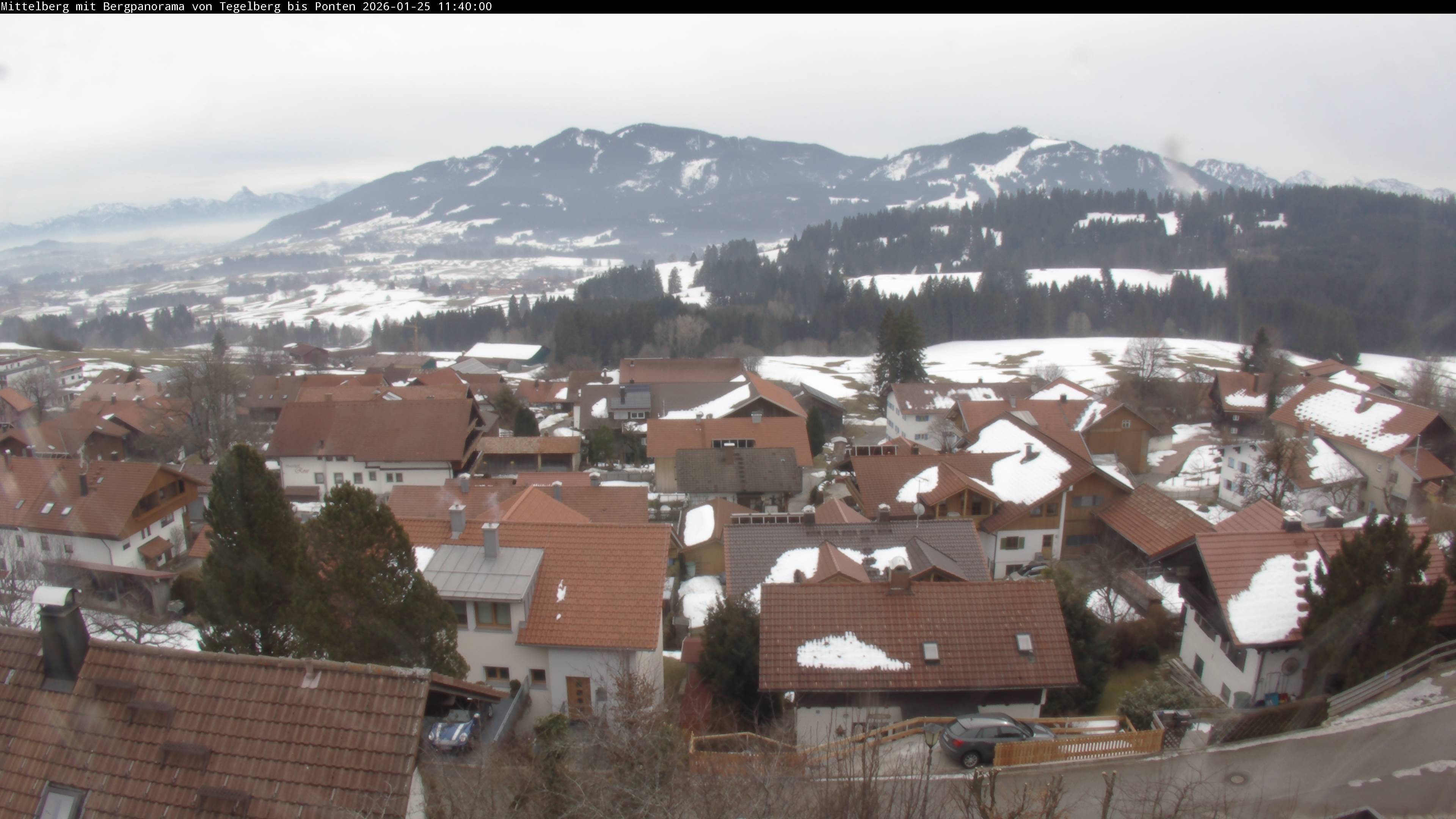 Archiv Foto Webcam Mittelberg: Blick Tegelberg