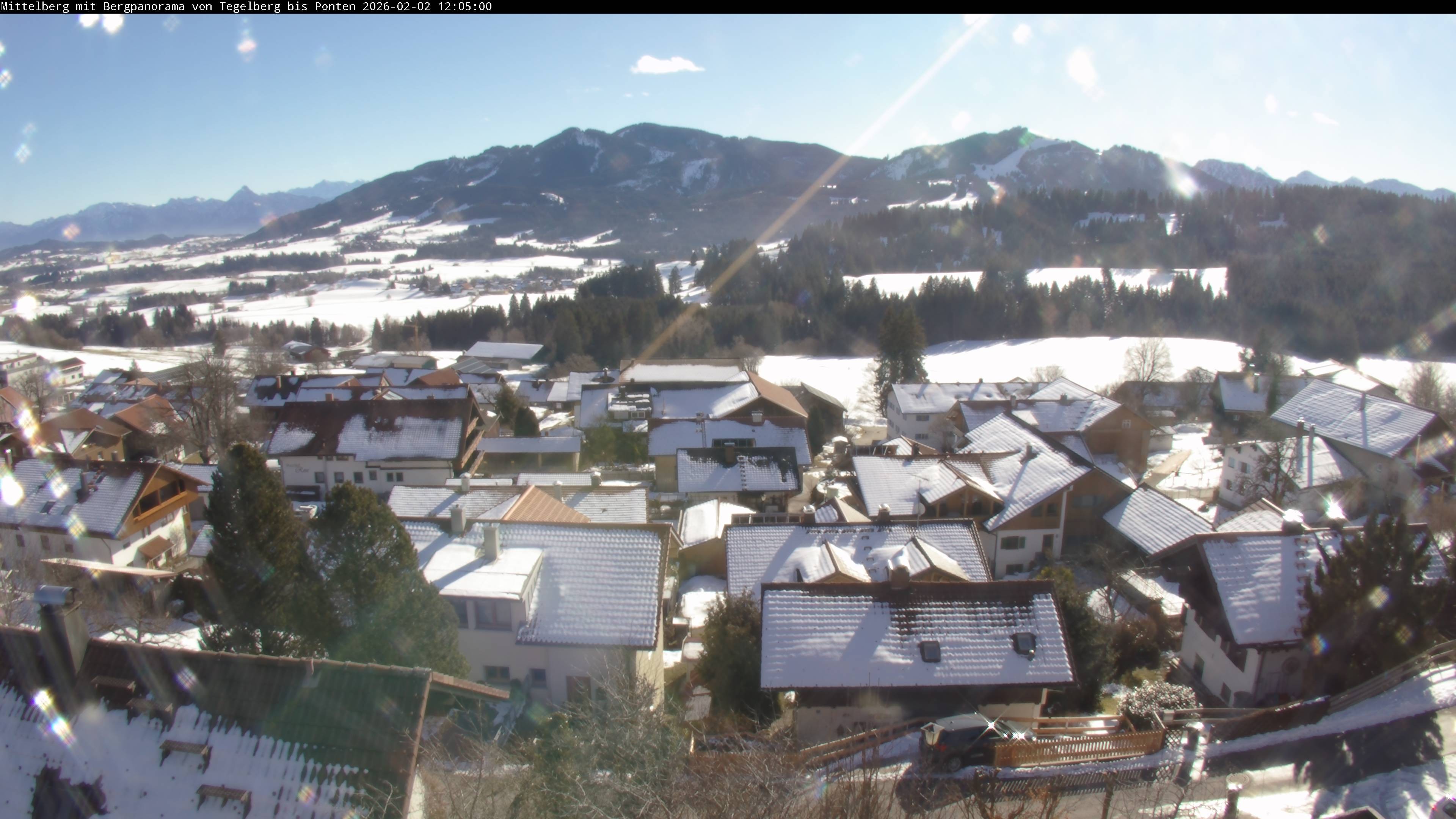 Archiv Foto Webcam Mittelberg: Blick Tegelberg