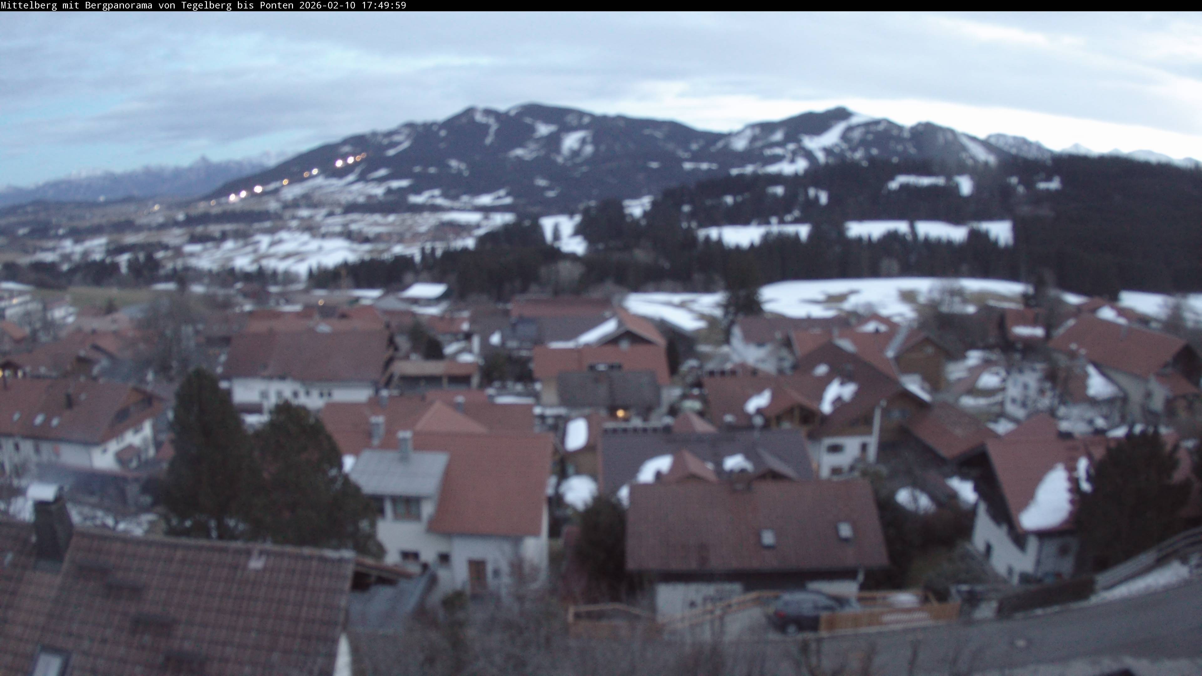 Archiv Foto Webcam Mittelberg: Blick Tegelberg