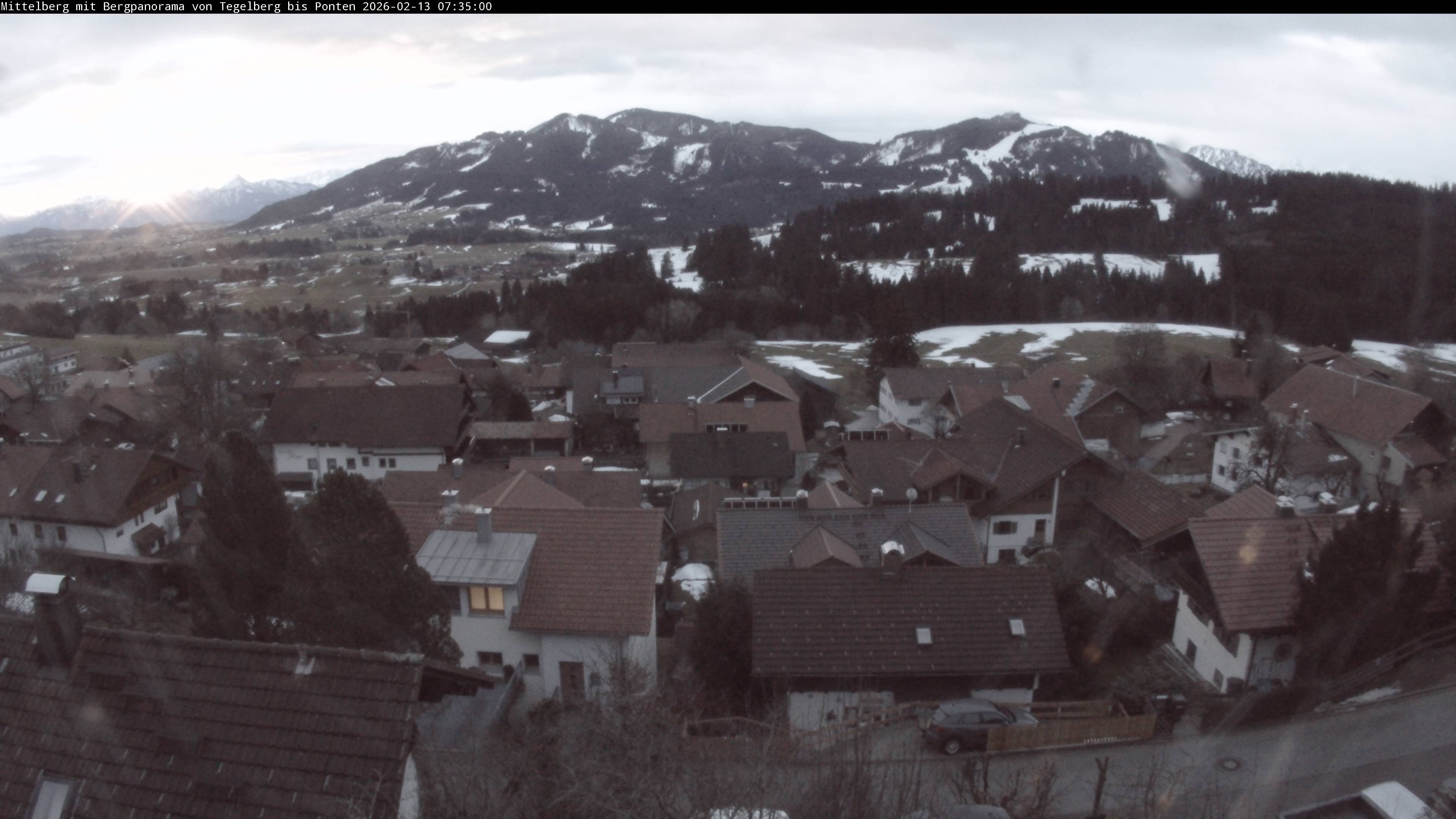 Archiv Foto Webcam Mittelberg: Blick Tegelberg