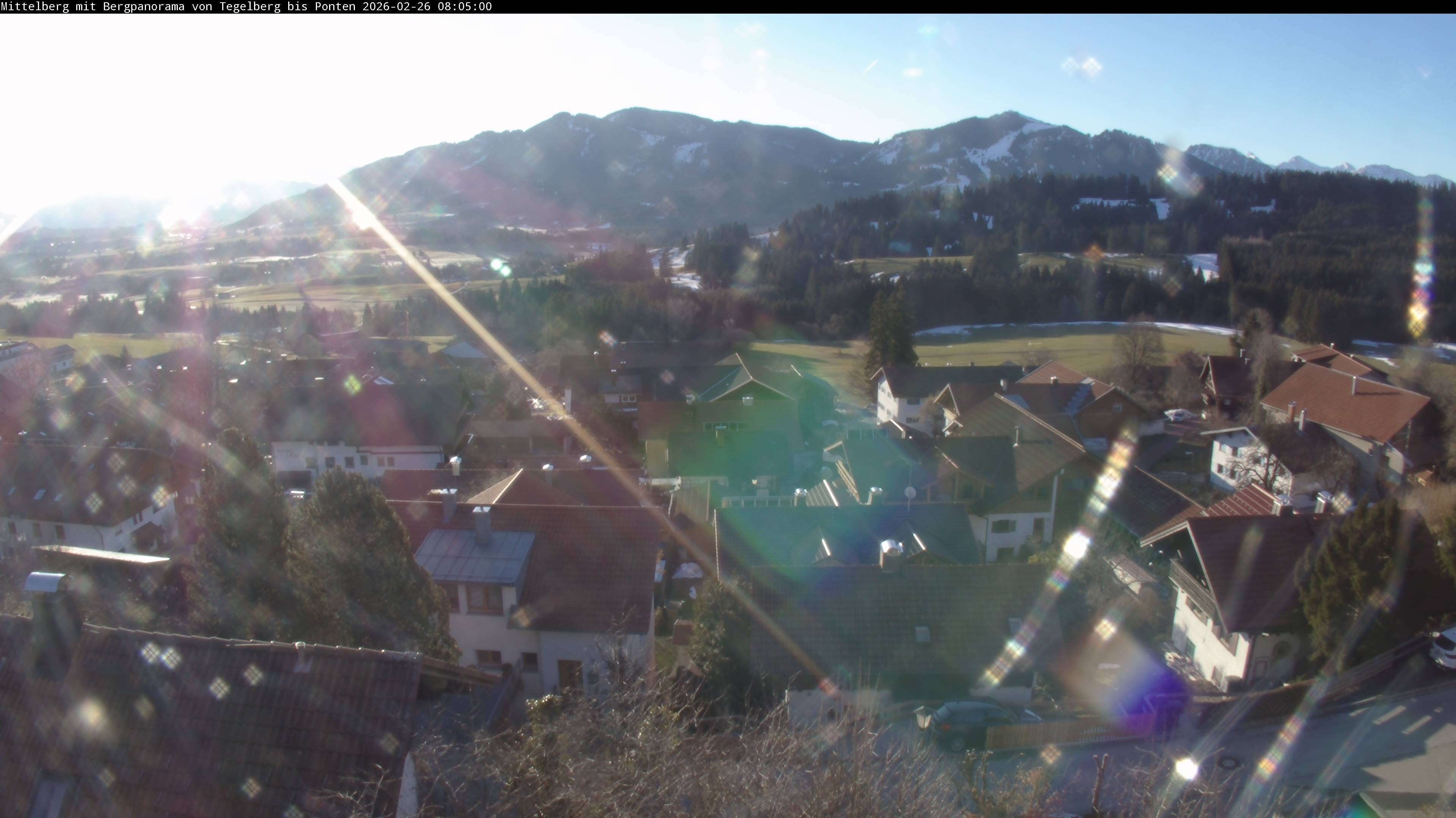 Archiv Foto Webcam Mittelberg: Blick Tegelberg