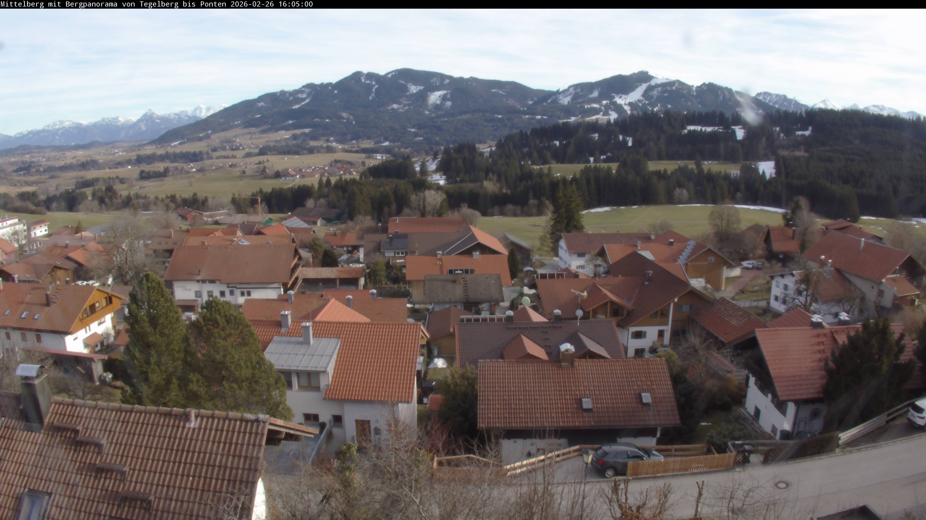 Archiv Foto Webcam Mittelberg: Blick Tegelberg