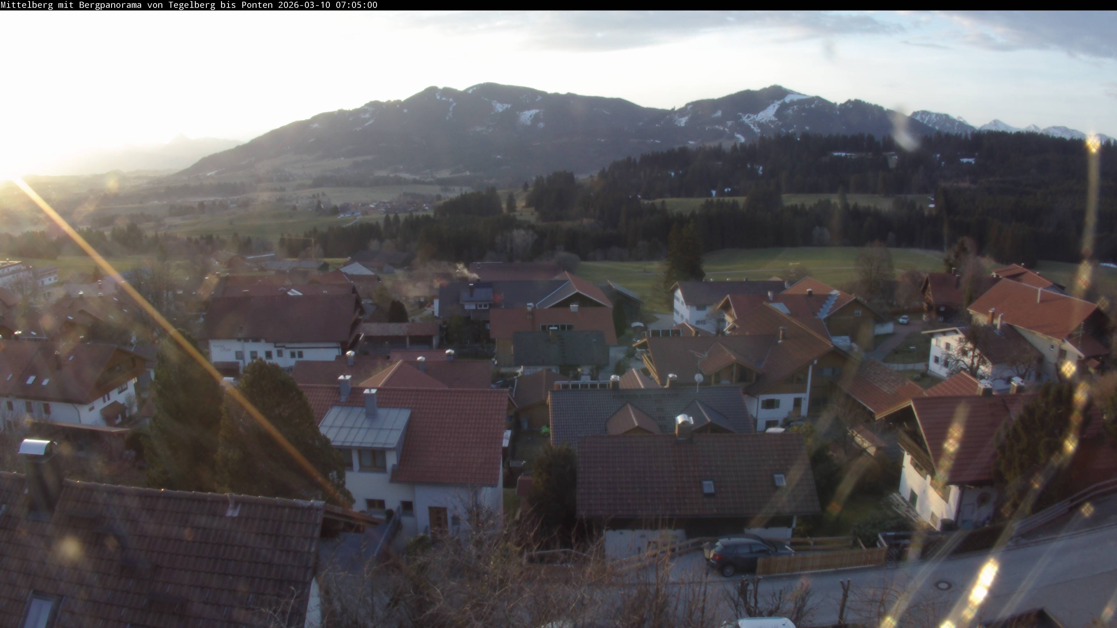 Archiv Foto Webcam Mittelberg: Blick Tegelberg