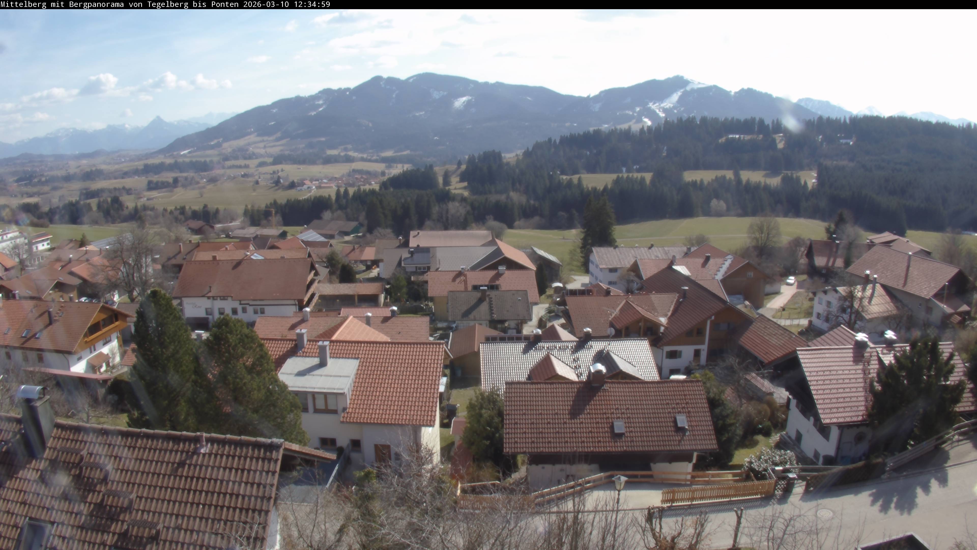 Archiv Foto Webcam Mittelberg: Blick Tegelberg