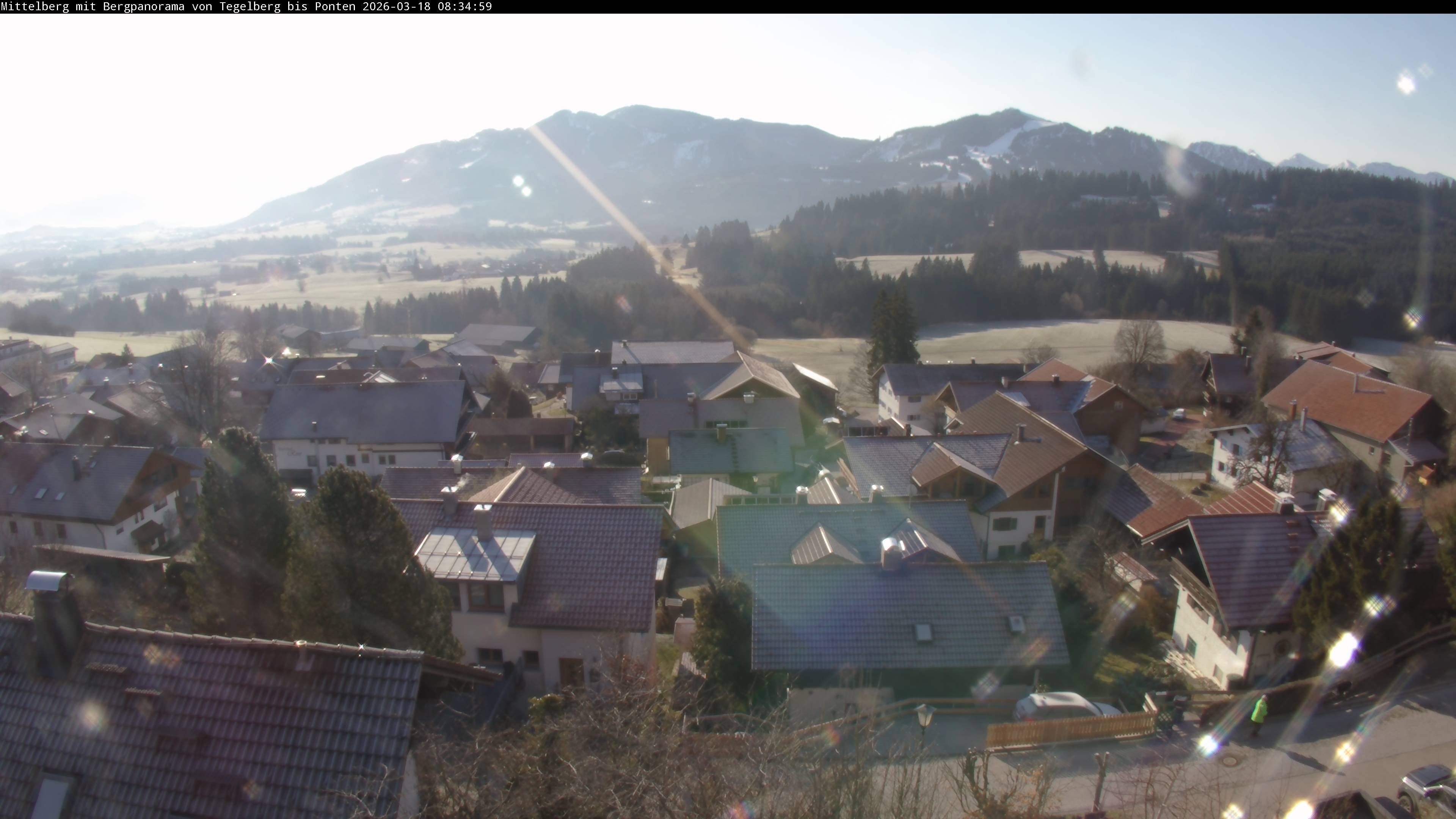 Archiv Foto Webcam Mittelberg: Blick Tegelberg