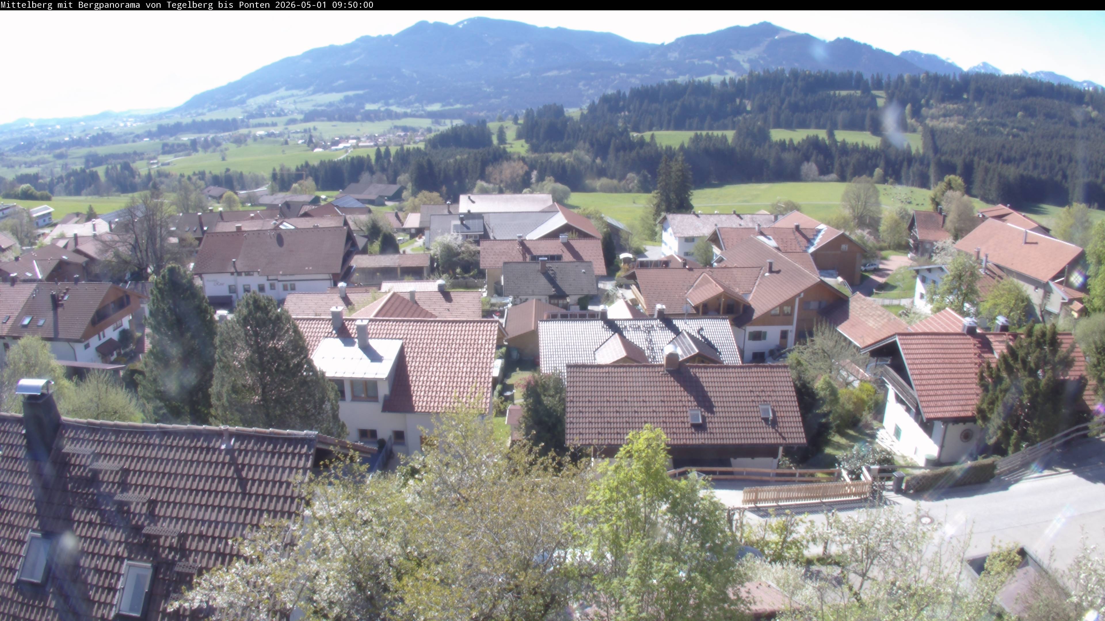 Archiv Foto Webcam Mittelberg: Blick Tegelberg