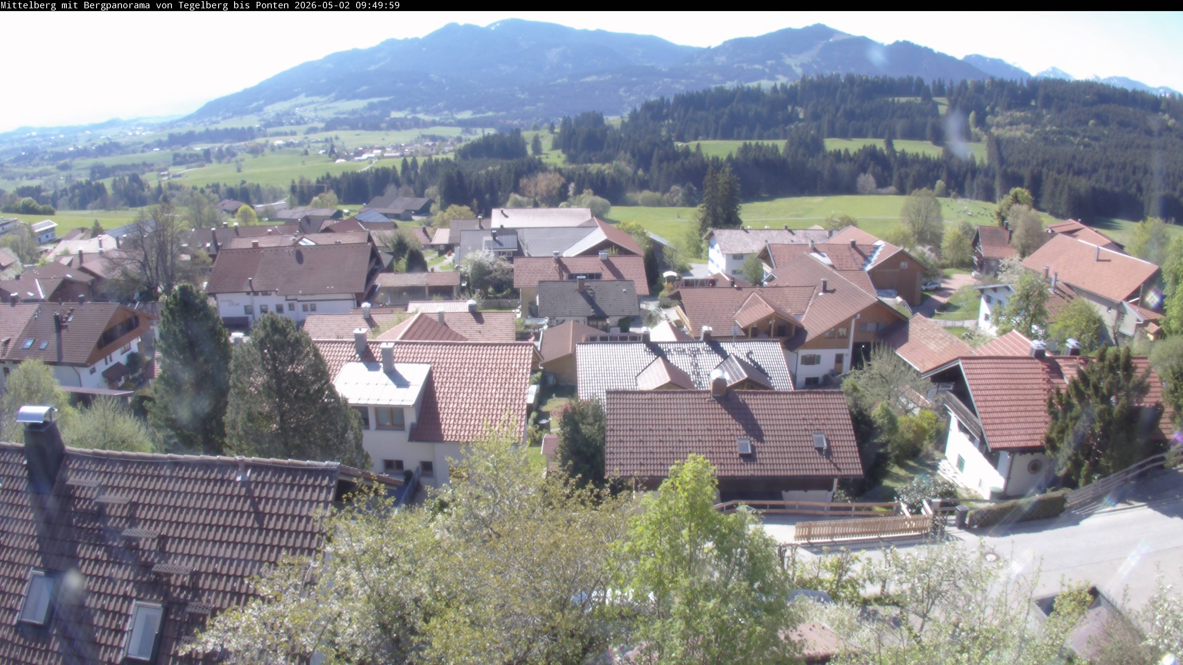 Archiv Foto Webcam Mittelberg: Blick Tegelberg