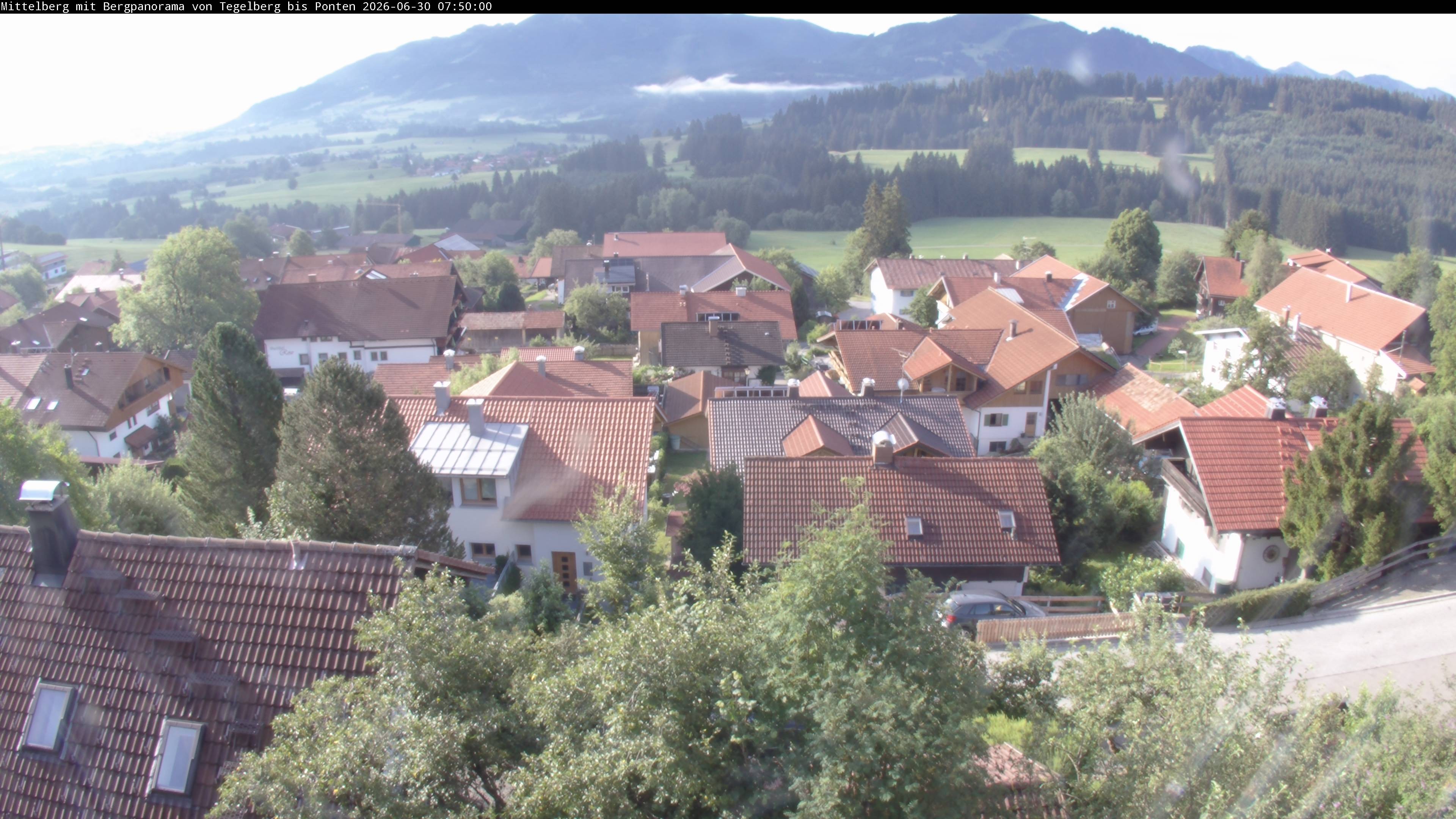 Archiv Foto Webcam Mittelberg: Blick Tegelberg