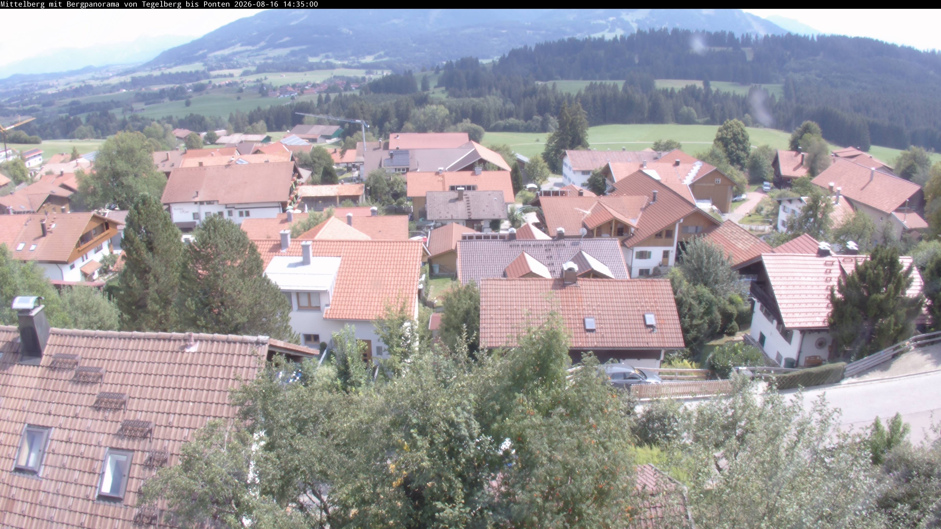 Archiv Foto Webcam Mittelberg: Blick Tegelberg