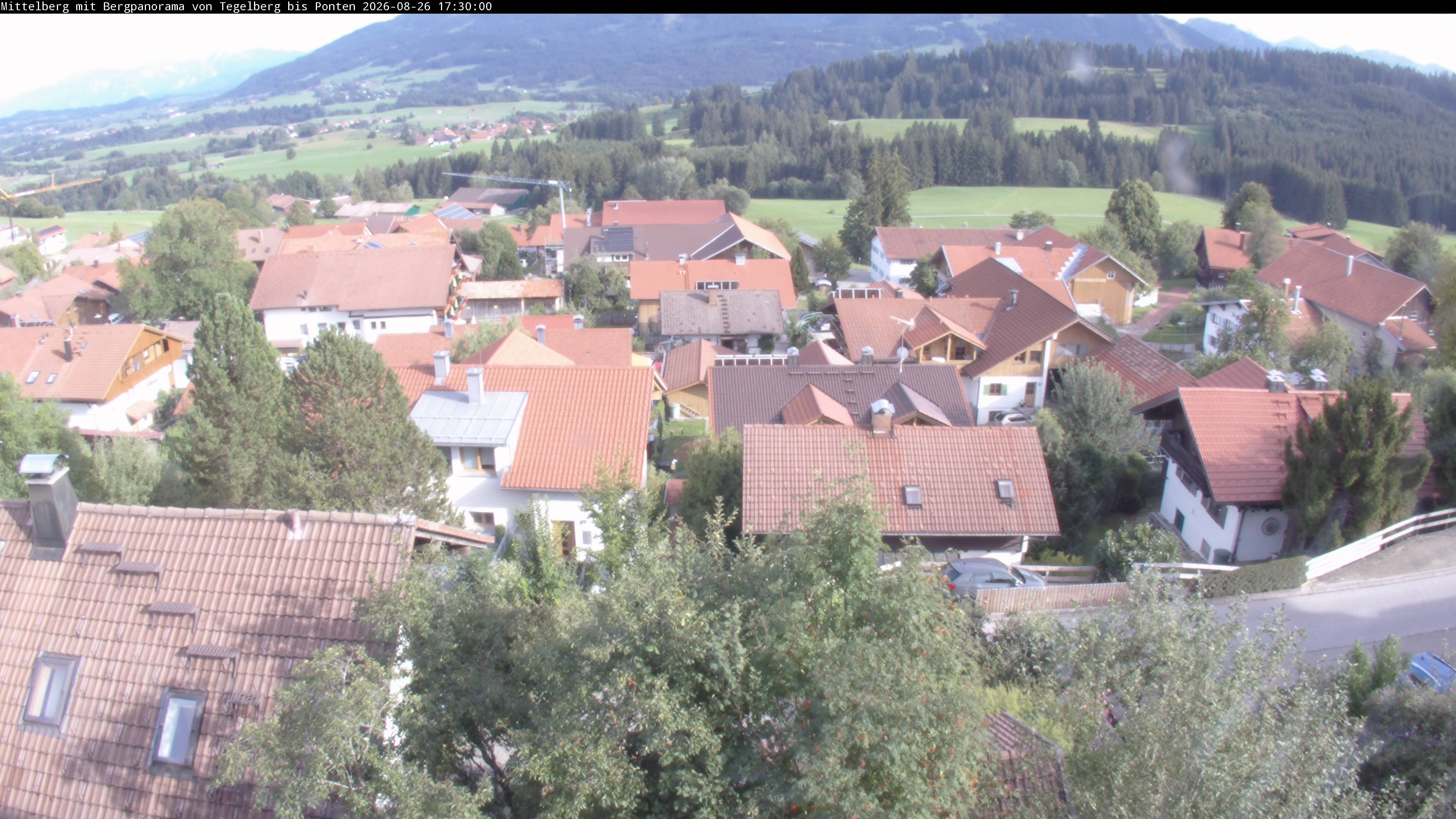 Archiv Foto Webcam Mittelberg: Blick Tegelberg