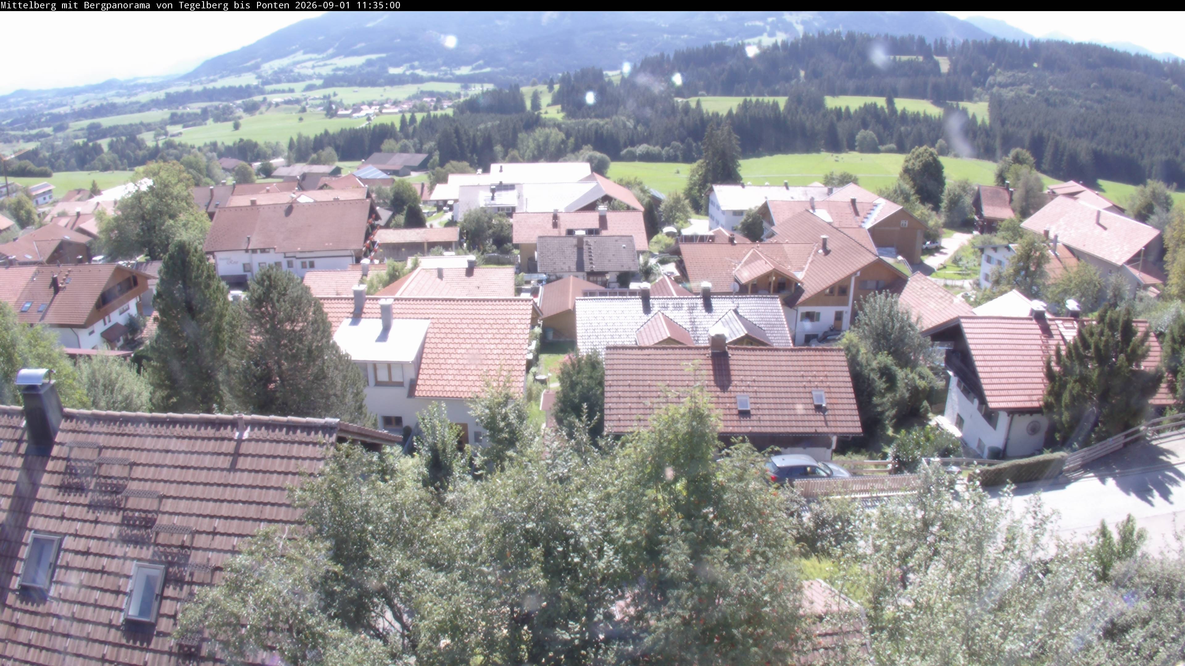 Archiv Foto Webcam Mittelberg: Blick Tegelberg