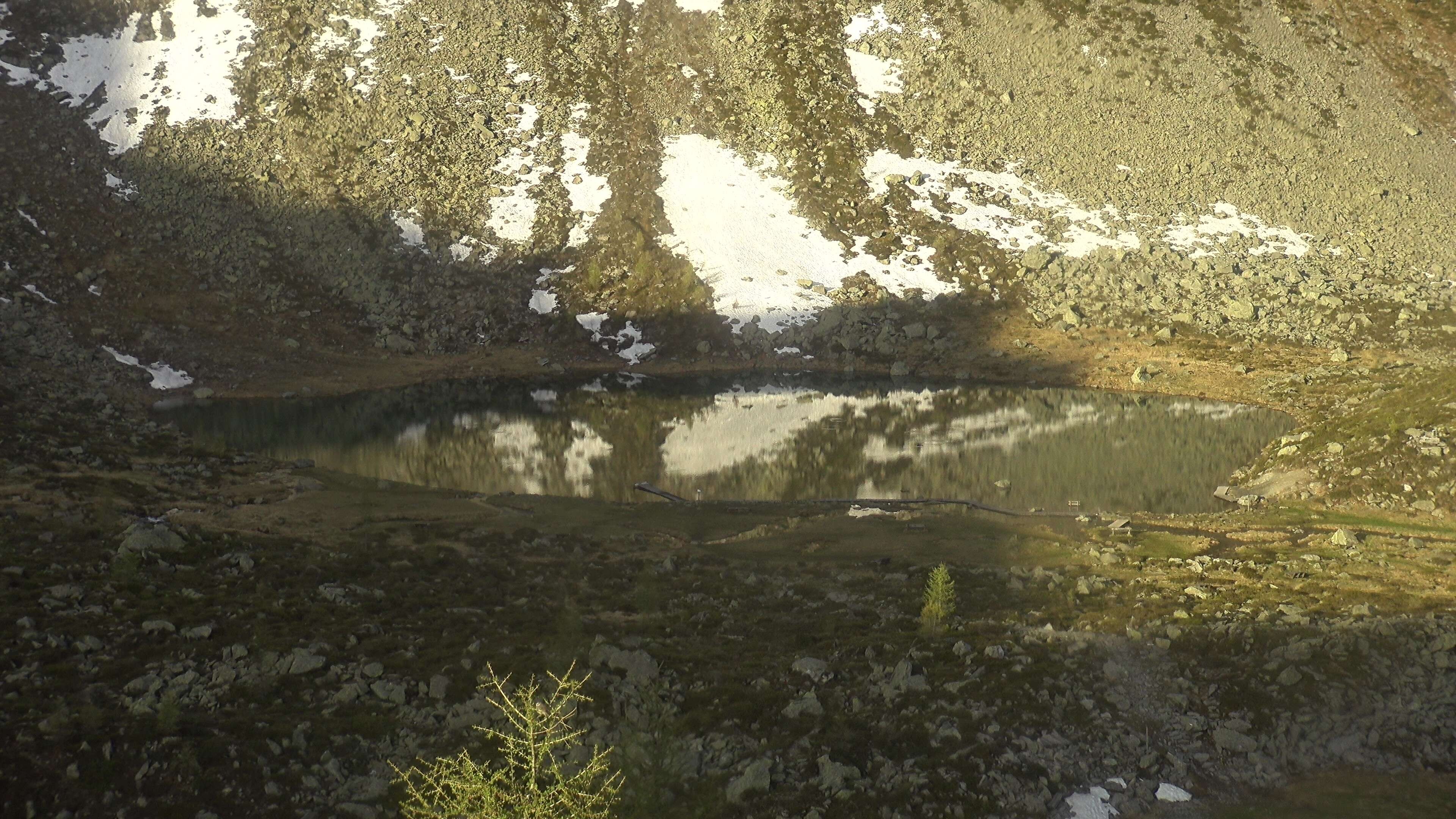 Archived image Webcam Hiking area Klausberg in South Tyrol (1.950 m) - View of lifts Klaussee I and II