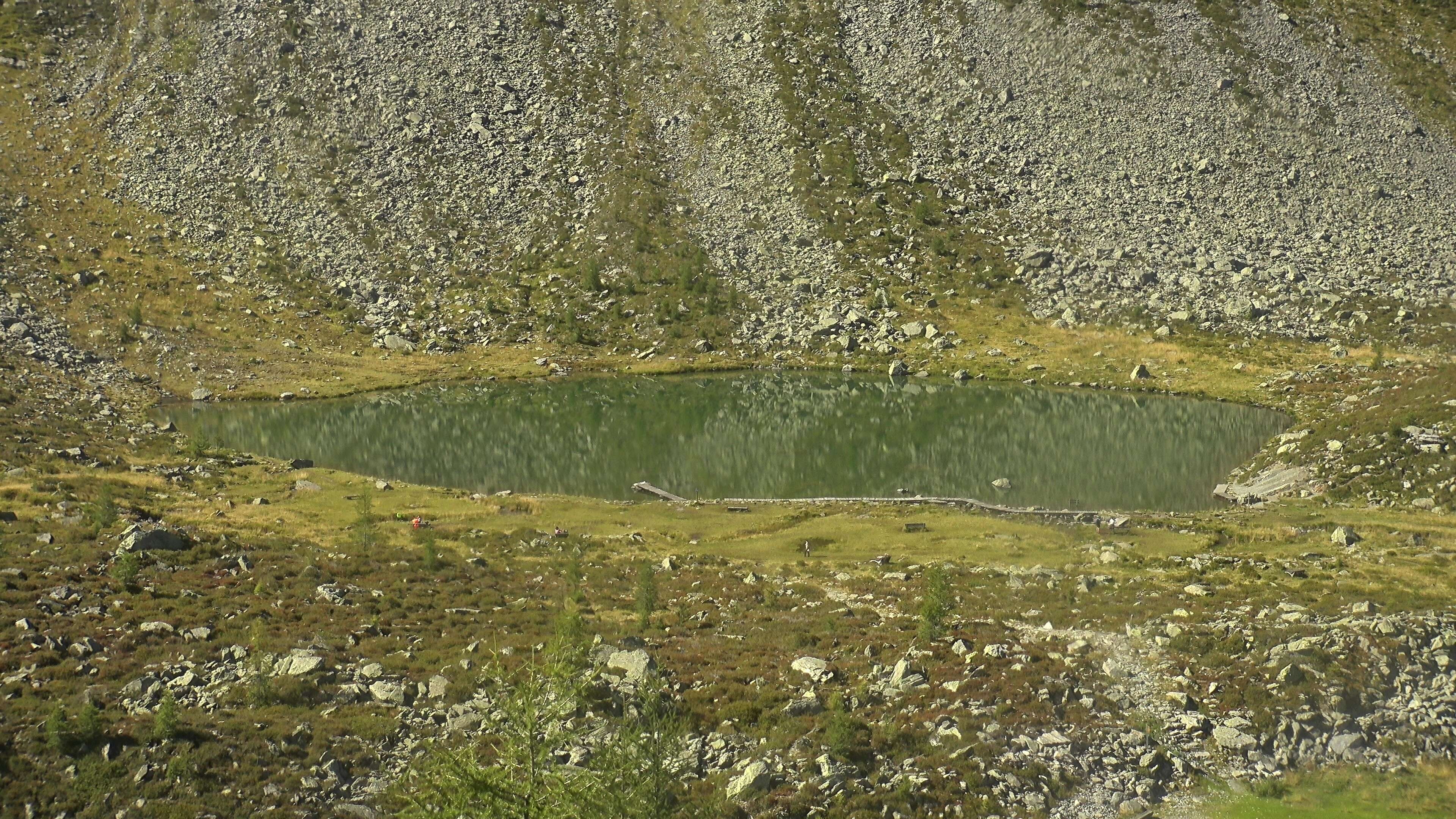 Archived image Webcam Hiking area Klausberg in South Tyrol (1.950 m) - View of lifts Klaussee I and II
