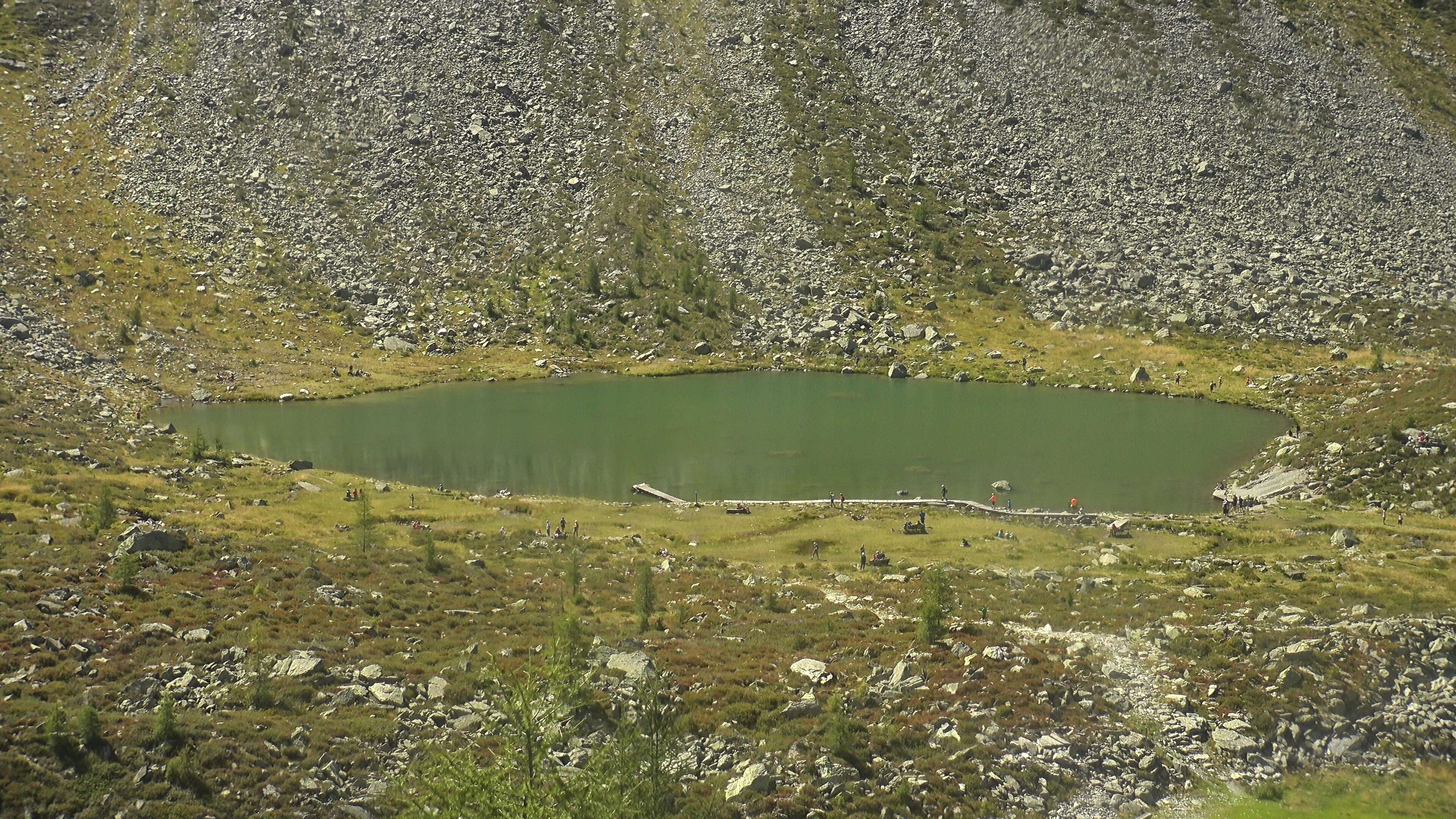 Archived image Webcam Hiking area Klausberg in South Tyrol (1.950 m) - View of lifts Klaussee I and II