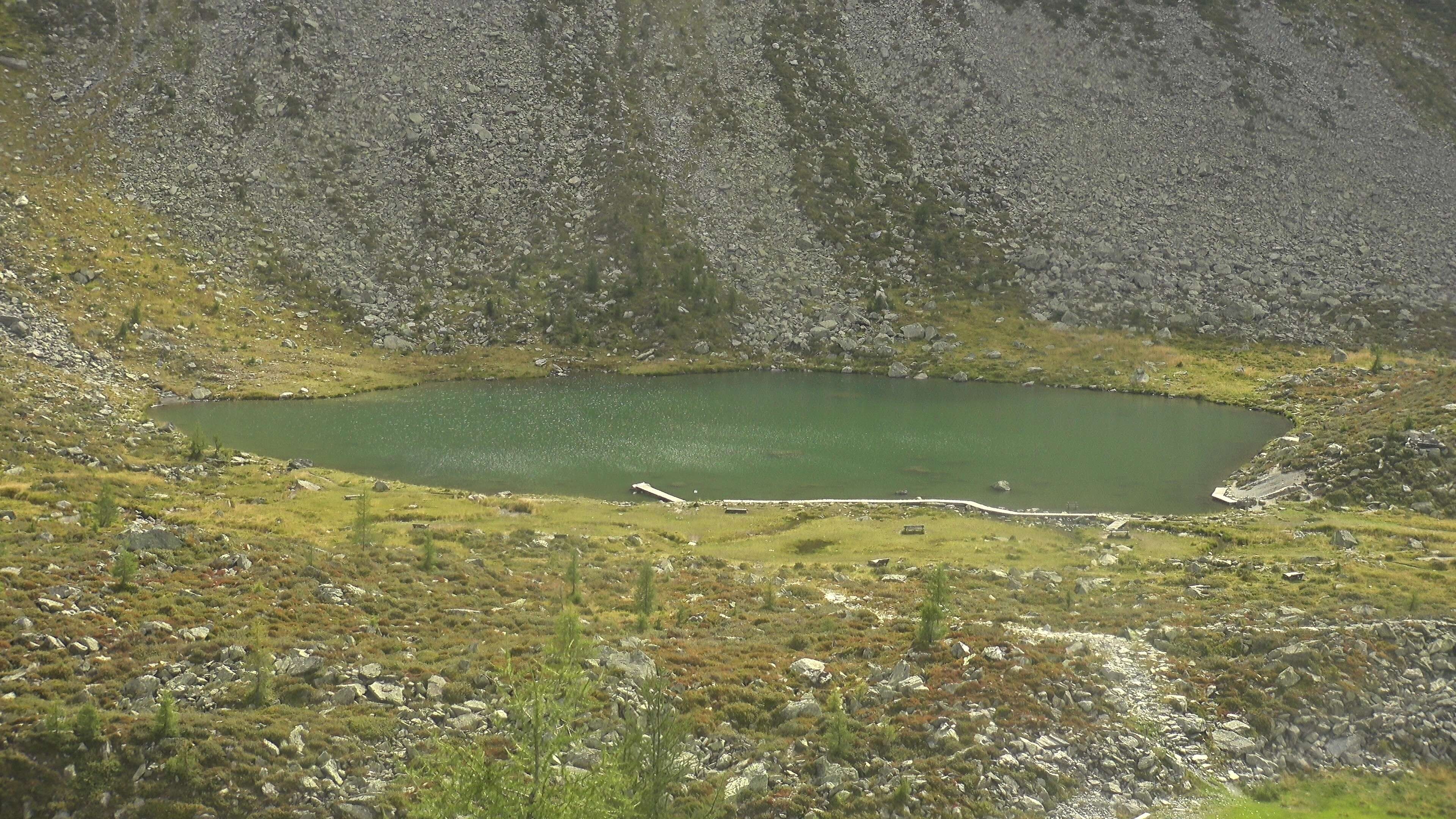 Archived image Webcam Hiking area Klausberg in South Tyrol (1.950 m) - View of lifts Klaussee I and II