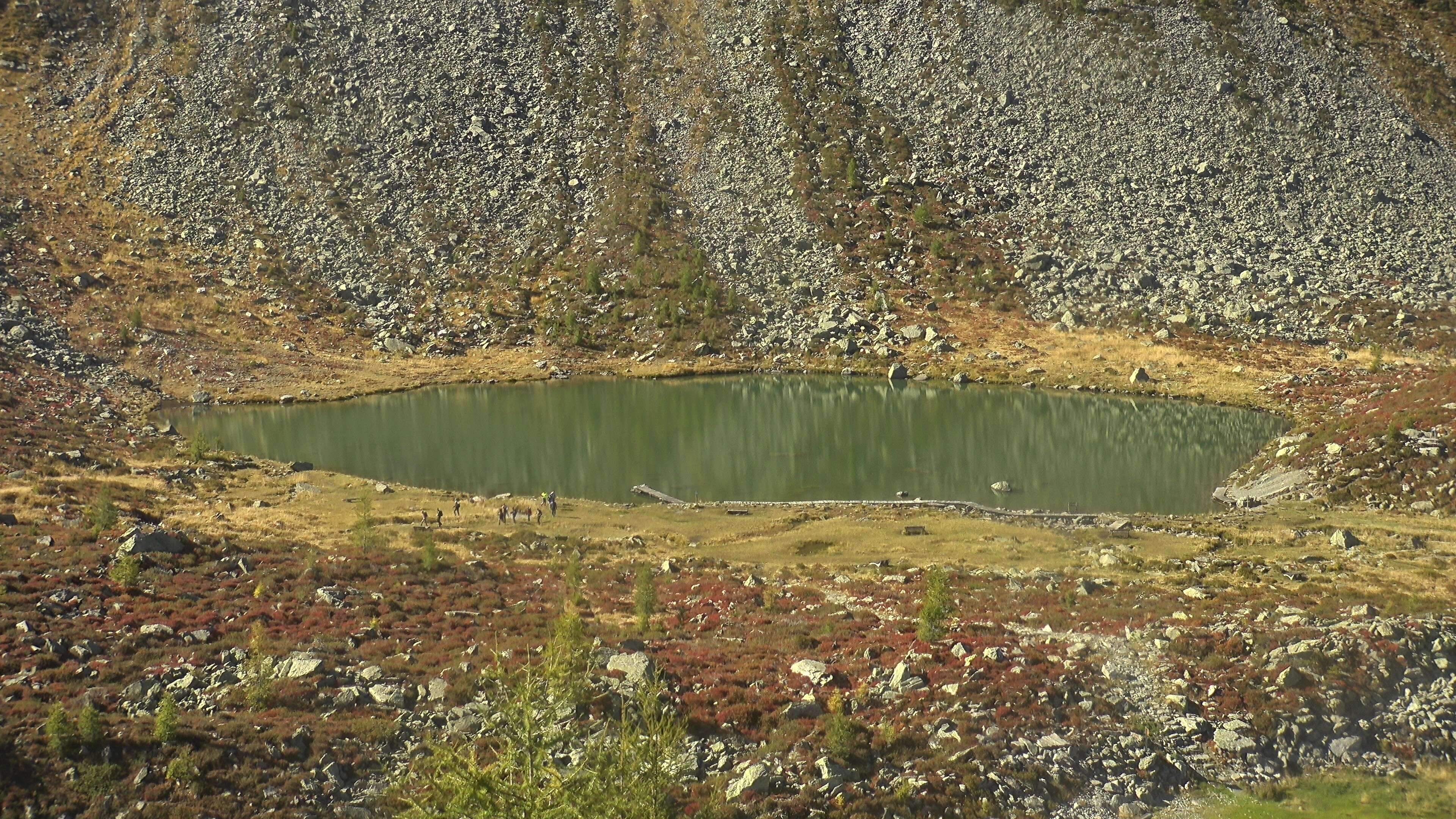 Archived image Webcam Hiking area Klausberg in South Tyrol (1.950 m) - View of lifts Klaussee I and II