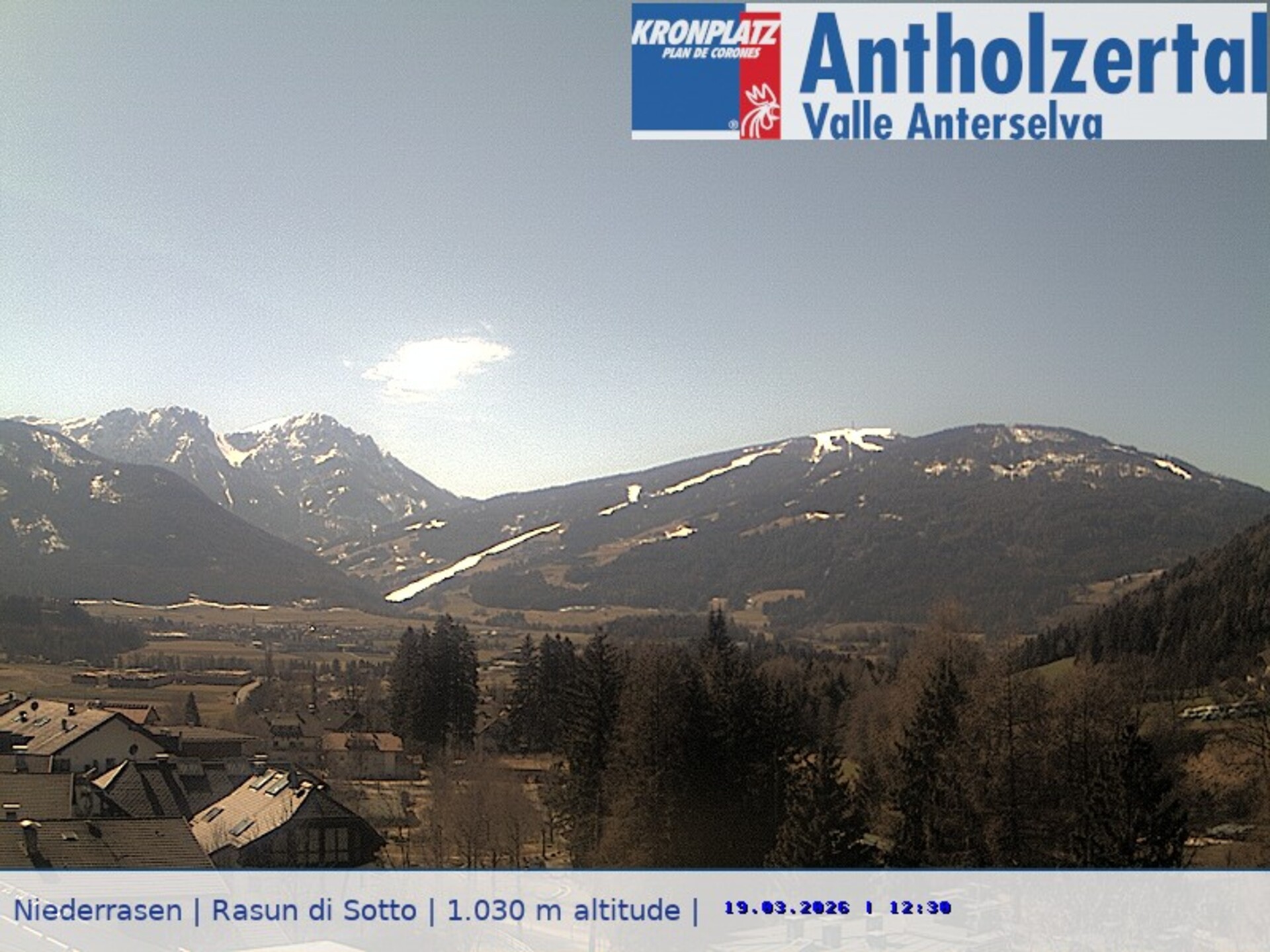 Archiv Foto Webcam Rasen-Antholz (Antholzertal, Südtirol)
