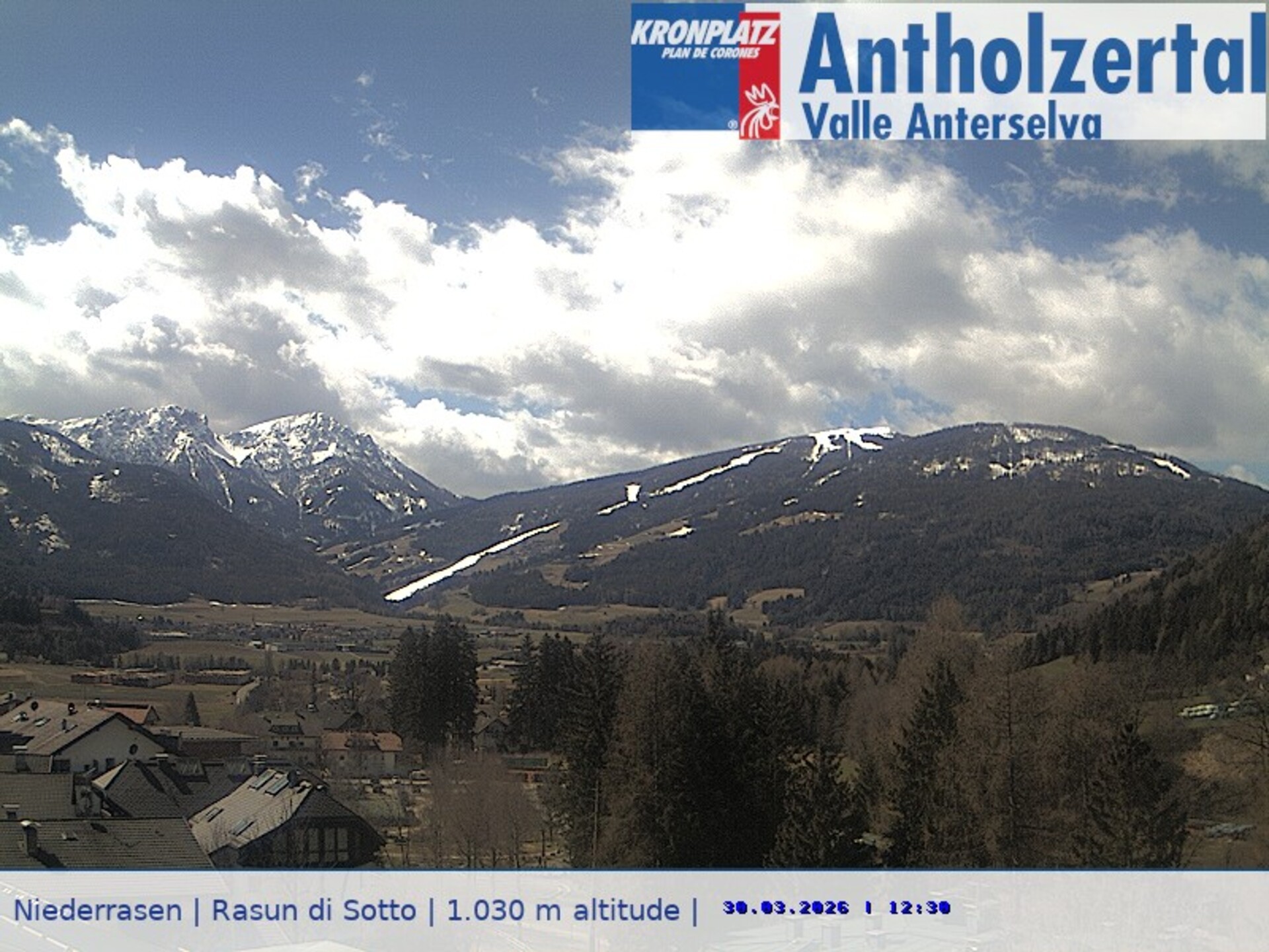 Archiv Foto Webcam Rasen-Antholz (Antholzertal, Südtirol)