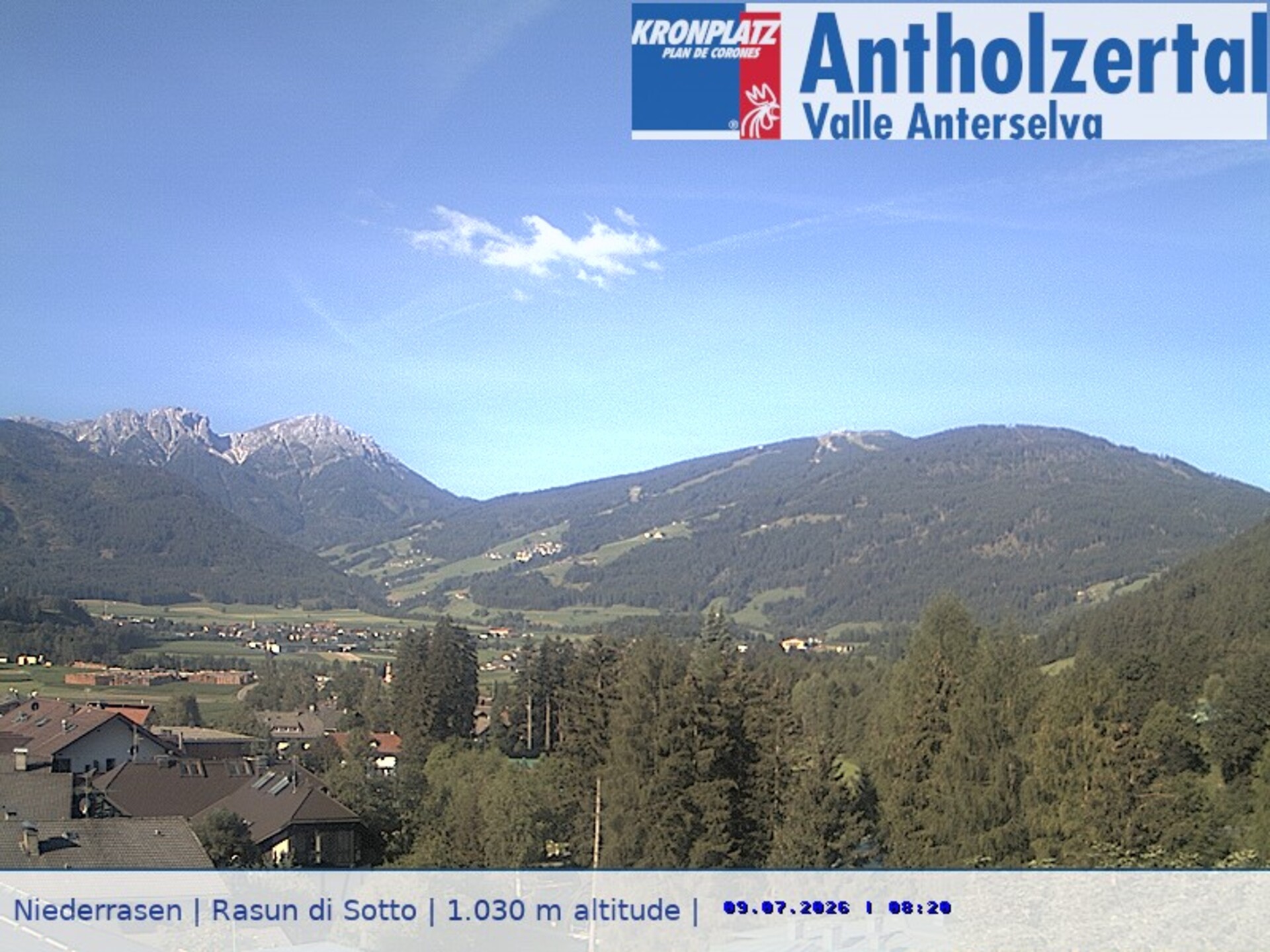 Archiv Foto Webcam Rasen-Antholz (Antholzertal, Südtirol)