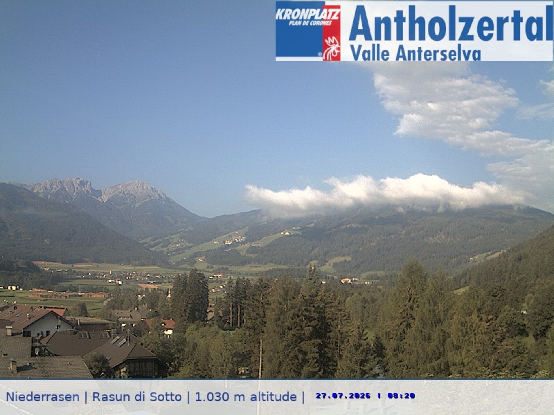 Archiv Foto Webcam Rasen-Antholz (Antholzertal, Südtirol)