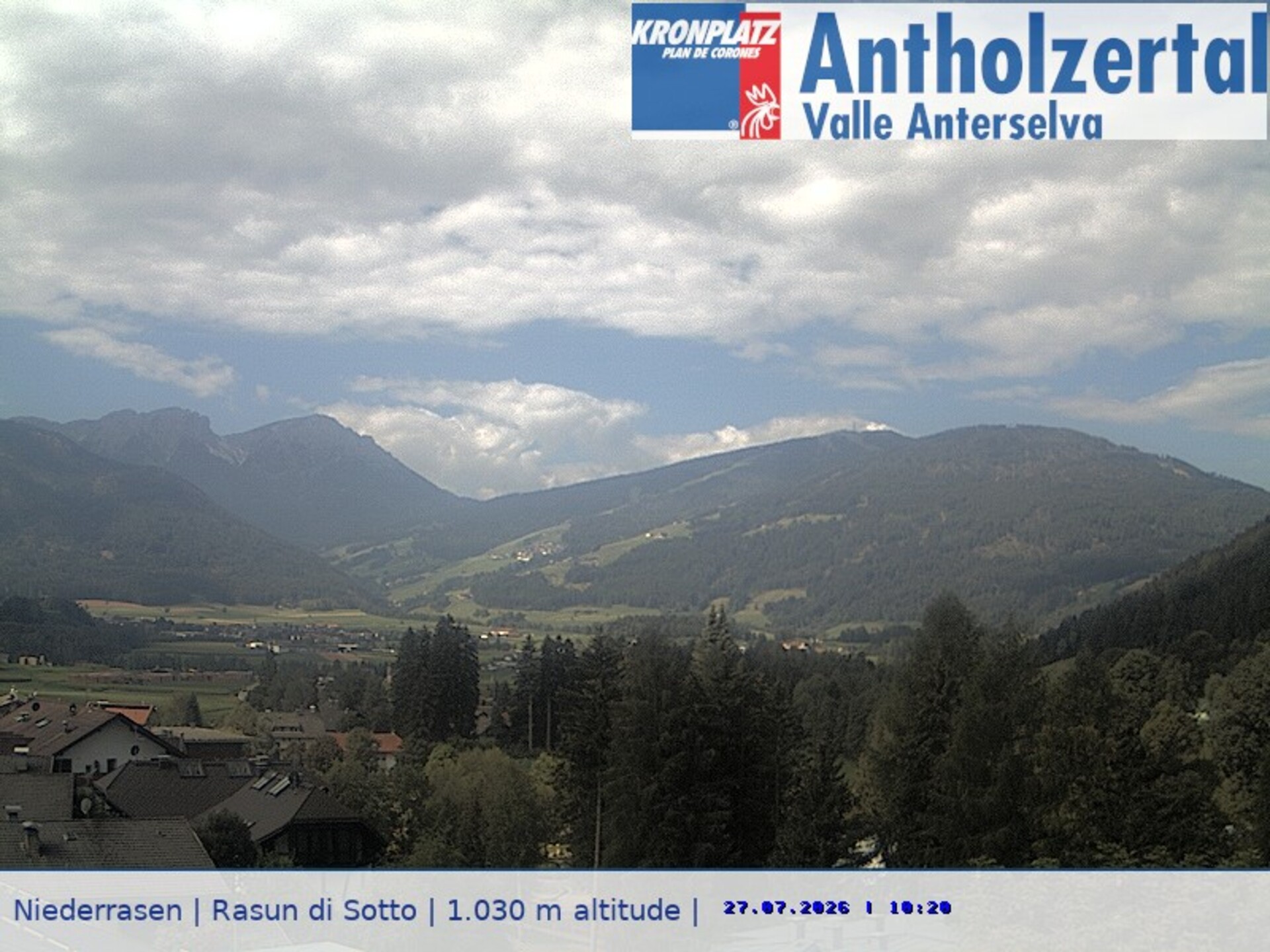 Archiv Foto Webcam Rasen-Antholz (Antholzertal, Südtirol)