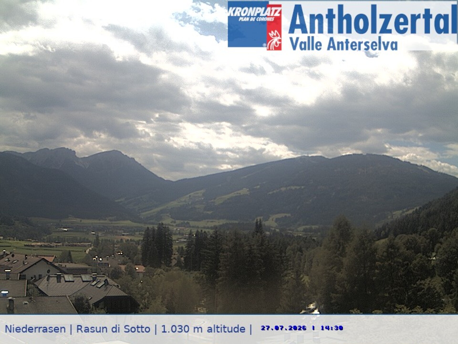 Archiv Foto Webcam Rasen-Antholz (Antholzertal, Südtirol)