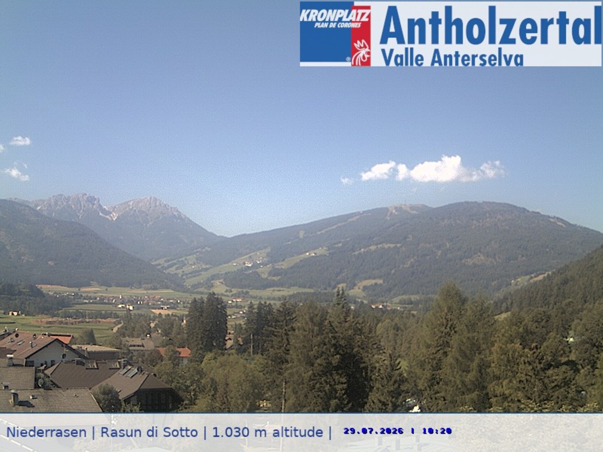 Archiv Foto Webcam Rasen-Antholz (Antholzertal, Südtirol)