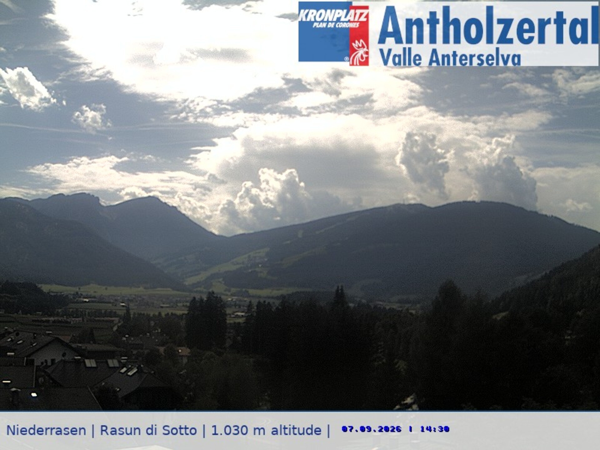Archiv Foto Webcam Rasen-Antholz (Antholzertal, Südtirol)