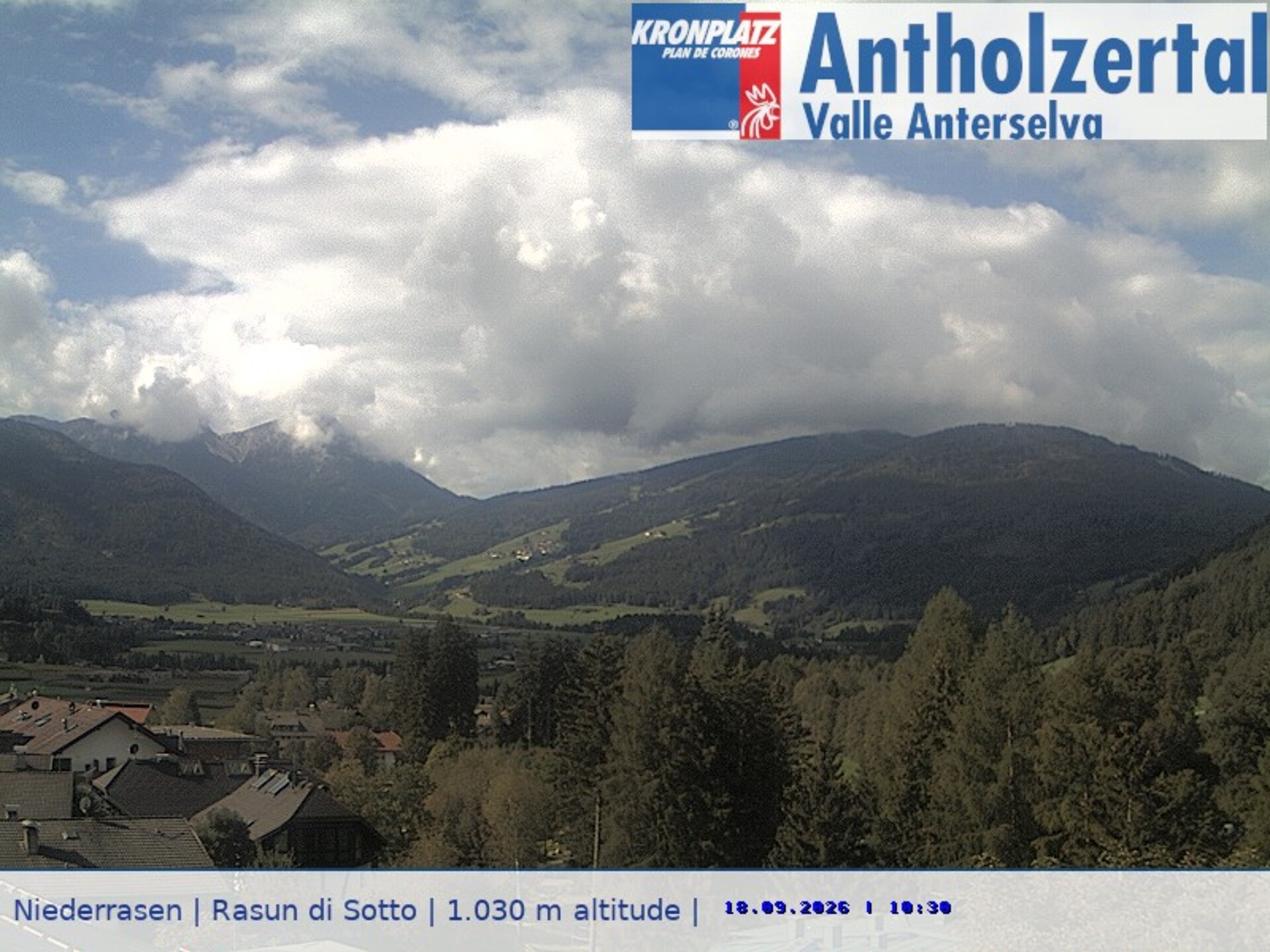 Archiv Foto Webcam Rasen-Antholz (Antholzertal, Südtirol)