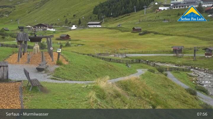 Archiv Foto Webcam Serfaus: Livecam Murmliwasser