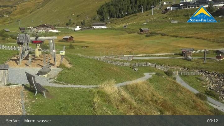 Archiv Foto Webcam Serfaus: Livecam Murmliwasser
