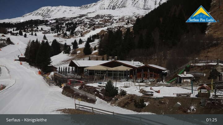Archiv Foto Webcam Serfaus: Restaurant Königsleithe