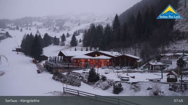 Archiv Foto Webcam Serfaus: Restaurant Königsleithe
