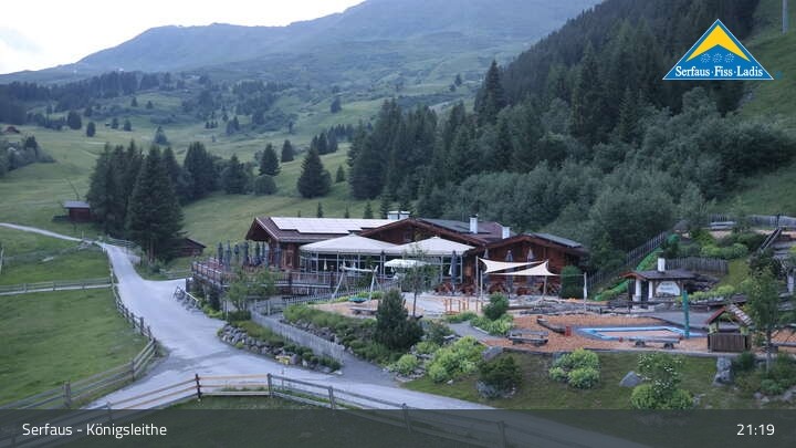 Archiv Foto Webcam Serfaus: Restaurant Königsleithe