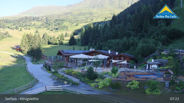 Archiv Foto Webcam Serfaus: Restaurant Königsleithe
