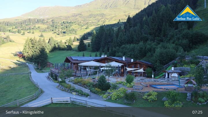 Archiv Foto Webcam Serfaus: Restaurant Königsleithe