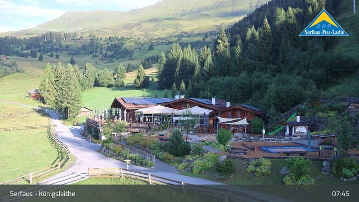 Archiv Foto Webcam Serfaus: Restaurant Königsleithe