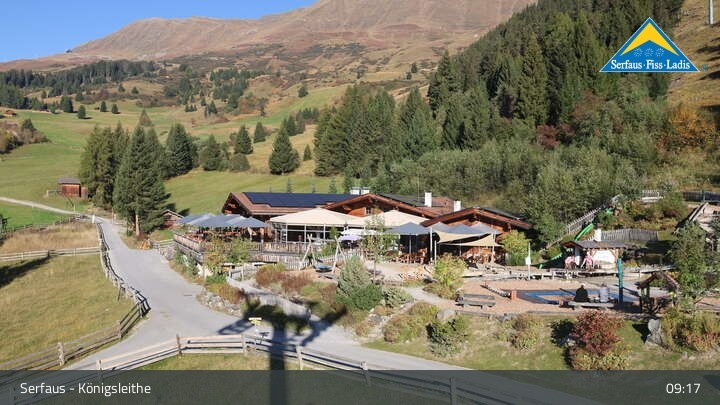 Archiv Foto Webcam Serfaus: Restaurant Königsleithe