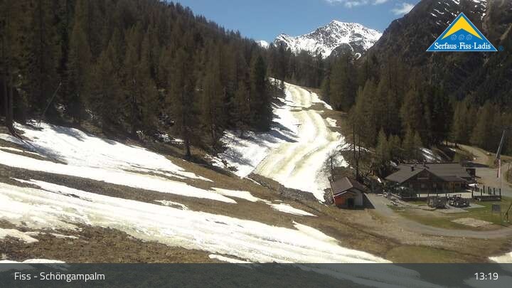 Archived image Webcam View of Schöngampalm near Fiss