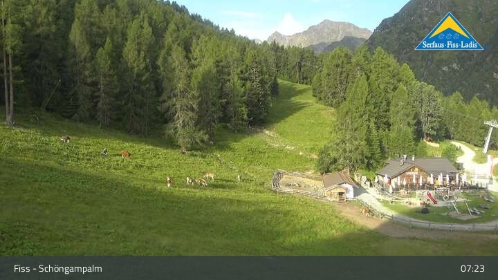 Archiv Foto Webcam Serfaus-Fiss-Ladis: Schöngampalm