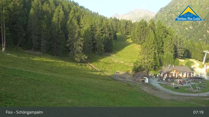 Archiv Foto Webcam Serfaus-Fiss-Ladis: Schöngampalm