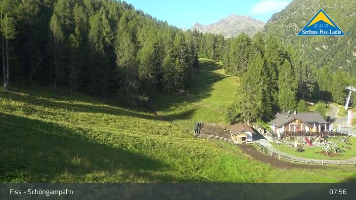 Archiv Foto Webcam Serfaus-Fiss-Ladis: Schöngampalm