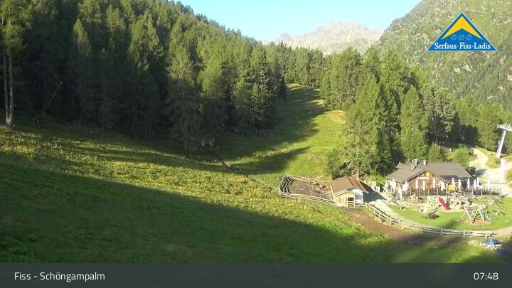 Archiv Foto Webcam Serfaus-Fiss-Ladis: Schöngampalm