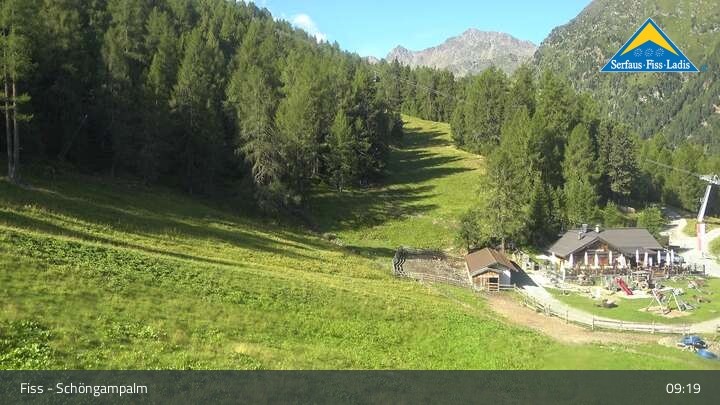 Archiv Foto Webcam Serfaus-Fiss-Ladis: Schöngampalm