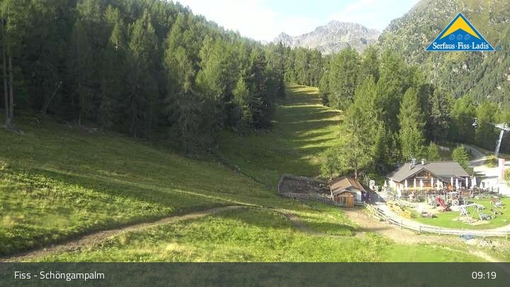 Archiv Foto Webcam Serfaus-Fiss-Ladis: Schöngampalm
