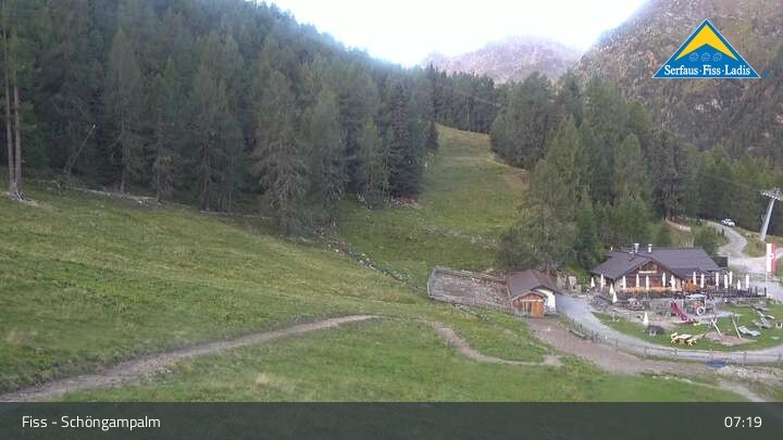 Archiv Foto Webcam Serfaus-Fiss-Ladis: Schöngampalm