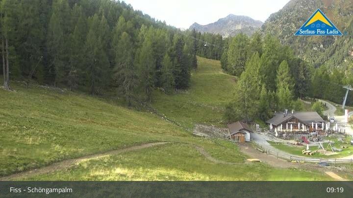 Archiv Foto Webcam Serfaus-Fiss-Ladis: Schöngampalm