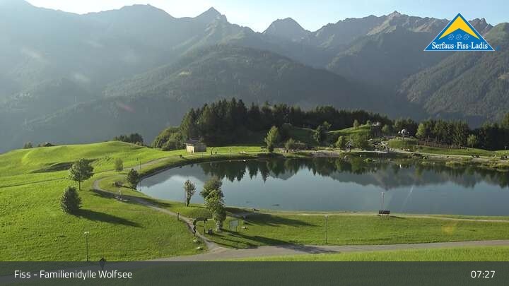 Archiv Foto Webcam Fiss: Ausflugsziel Wolfsee