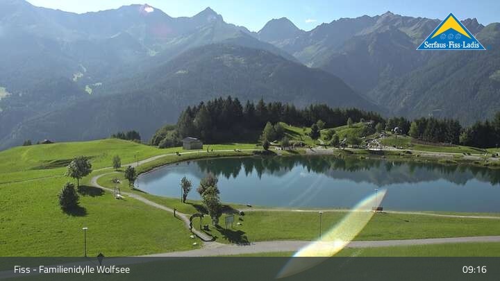 Archiv Foto Webcam Fiss: Ausflugsziel Wolfsee